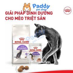 Thức Ăn Hạt Cho Mèo Trưởng Thành Triệt Sản Royal Canin Sterilised - Paddy Pet Shop
