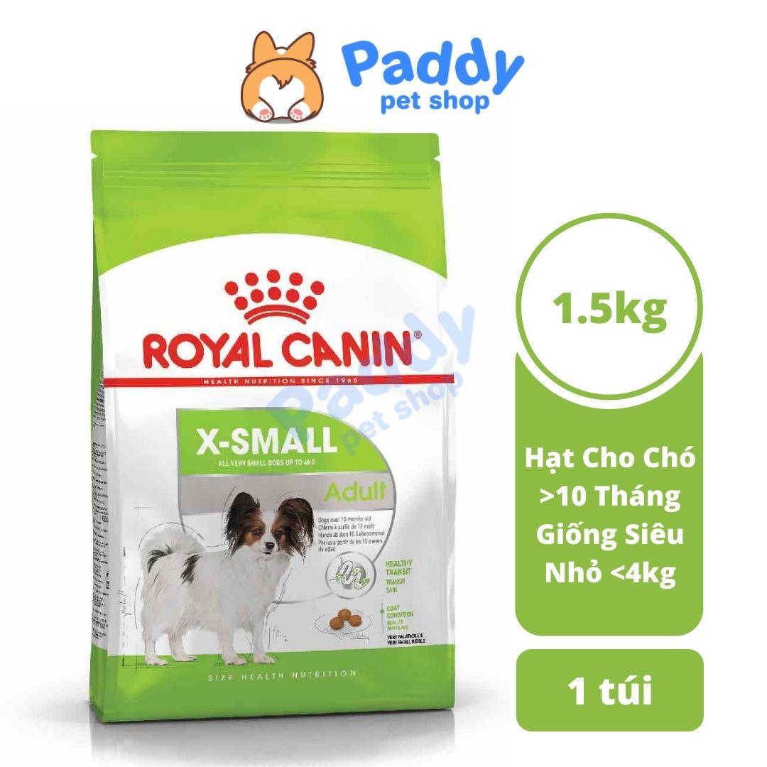 Hạt Cho Chó Trưởng Thành Giống Siêu Nhỏ Royal Canin X-Small Adult - Paddy Pet Shop