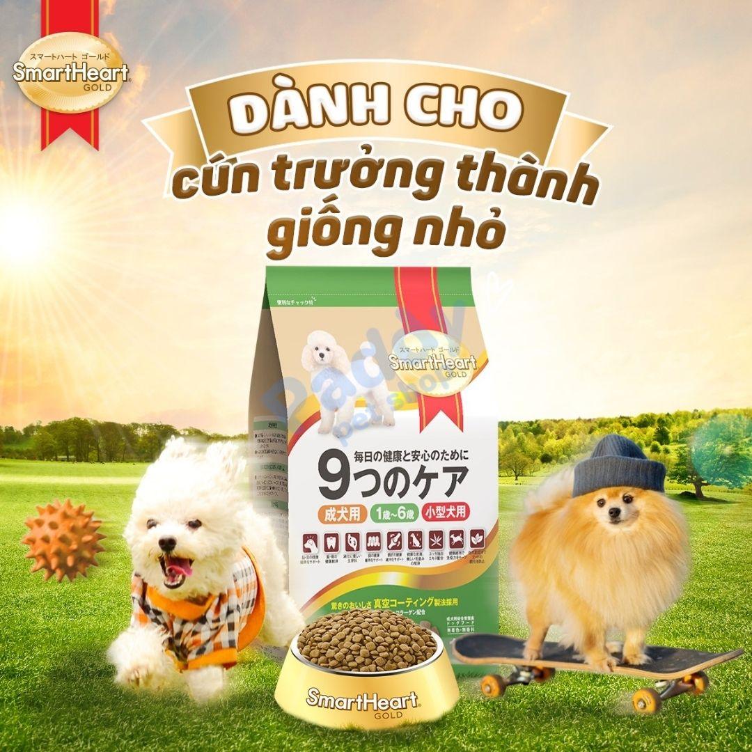 Hạt Cho Chó Trưởng Thành SmartHeart Gold Cao Cấp Vị Cừu & Gạo