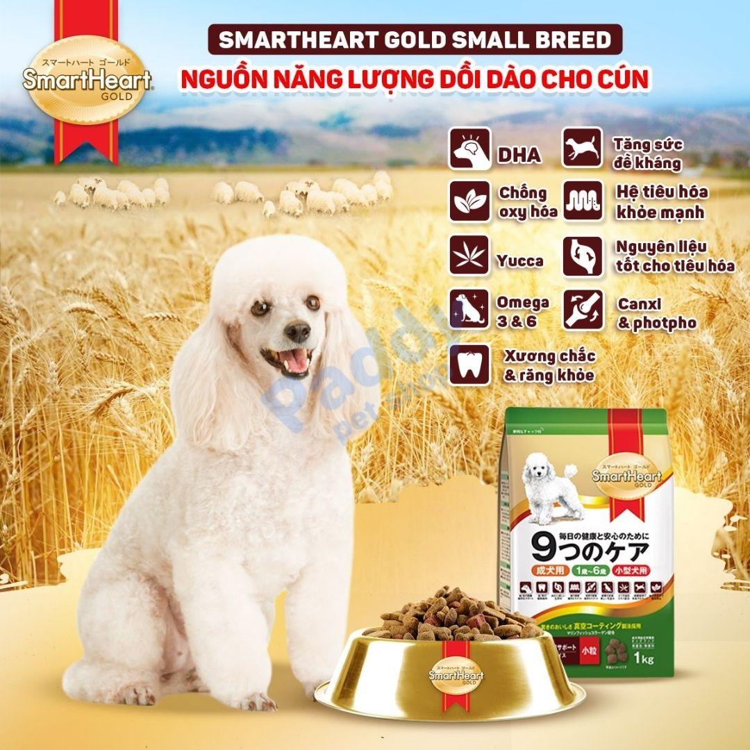 Hạt Cho Chó Trưởng Thành SmartHeart Gold Cao Cấp Vị Cừu & Gạo - Paddy Pet Shop