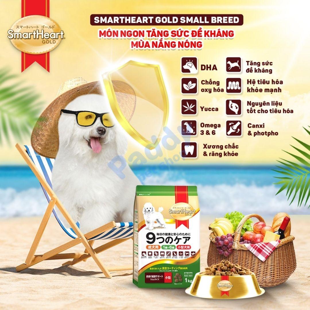 Hạt Cho Chó Trưởng Thành SmartHeart Gold Cao Cấp Vị Cừu & Gạo - Paddy Pet Shop