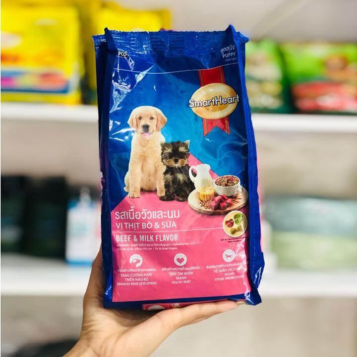 Hạt Cho Chó Con Smartheart Puppy Vị Bò & Sữa - Paddy Pet Shop