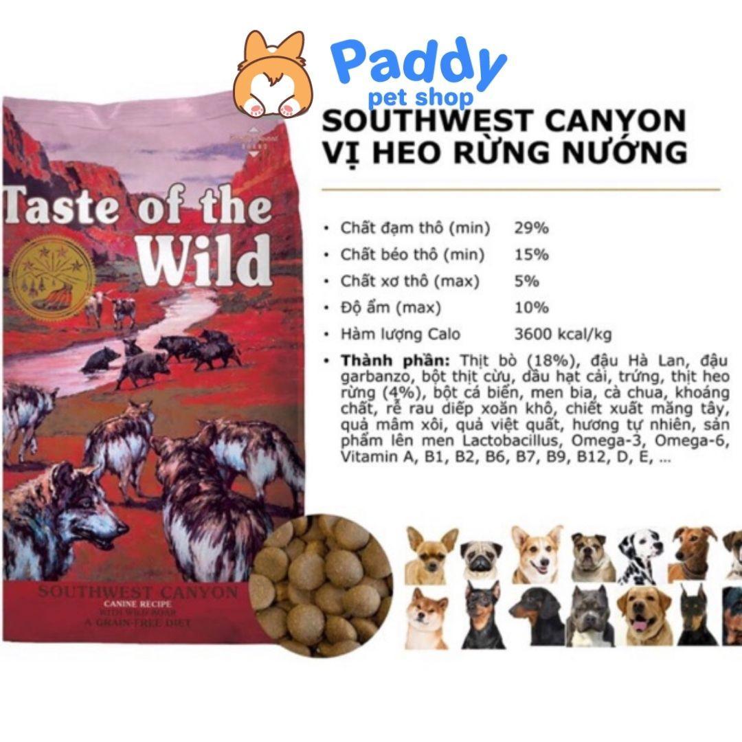 Hạt Tươi Taste Of The Wild Cho Chó Trưởng Thành (USA) - Paddy Pet Shop