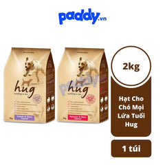 [2kg] Thức Ăn Hạt Cho Chó Mọi Lứa Tuổi Hug - Paddy Pet Shop