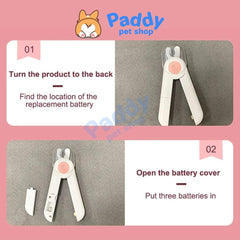 Kềm Cắt Móng Tay Có Đèn LED Tiện Dụng Cho Chó Mèo - Paddy Pet Shop