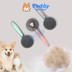 Lược Chải Lông Chó Mèo Pakeway Có Nút Bấm Tách Lông Tiện Lợi - Paddy Pet Shop