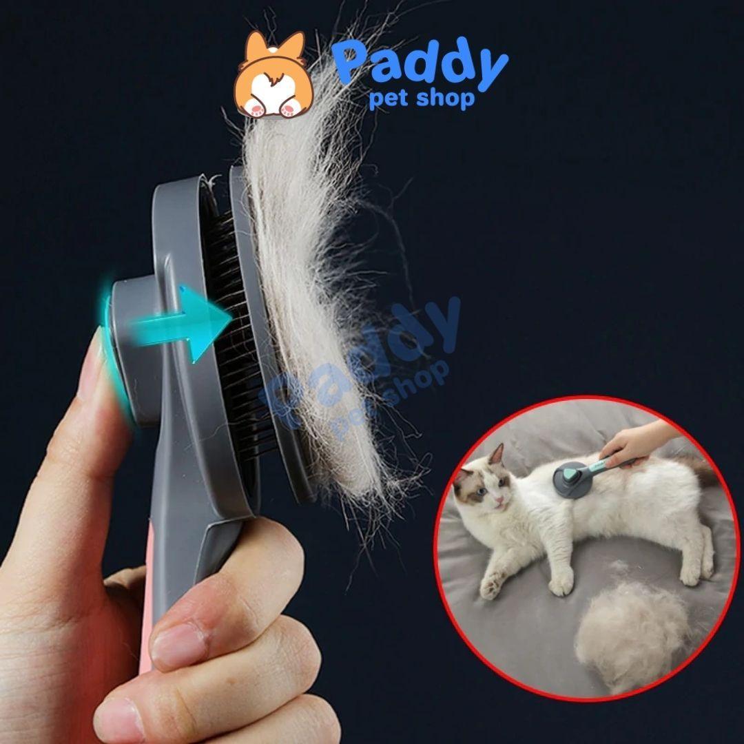 Lược Chải Lông Chó Mèo Pakeway Có Nút Bấm Tách Lông Tiện Lợi - Paddy Pet Shop