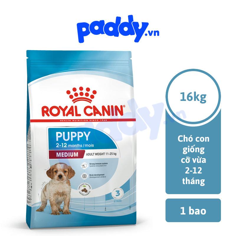 Thức Ăn Hạt Cho Chó Con Giống Vừa Royal Canin Medium Puppy - Paddy Pet Shop