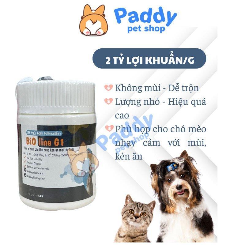 Men Vi Sinh Cho Chó Mèo Bioline G1 Lợi Khuẩn - Paddy Pet Shop