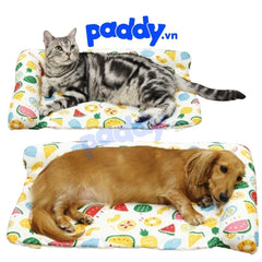 Nệm Mỏng Cho Chó Mèo Gối Chữ L Doggyman Vải Lạnh Hạ Nhiệt - Paddy Pet Shop