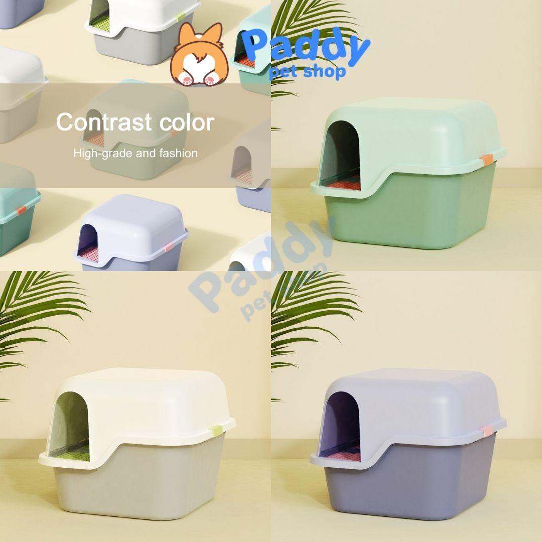 Nhà Vệ Sinh Mèo Pakeway KINGBOX Kín Mùi, Chống Rơi Vãi (Ship Hỏa Tốc HCM) - Paddy Pet Shop