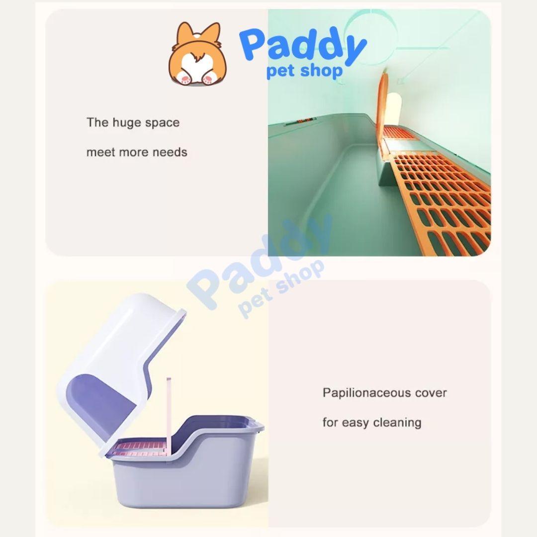 Nhà Vệ Sinh Mèo Pakeway KINGBOX Kín Mùi, Chống Rơi Vãi (Ship Hỏa Tốc HCM) - Paddy Pet Shop