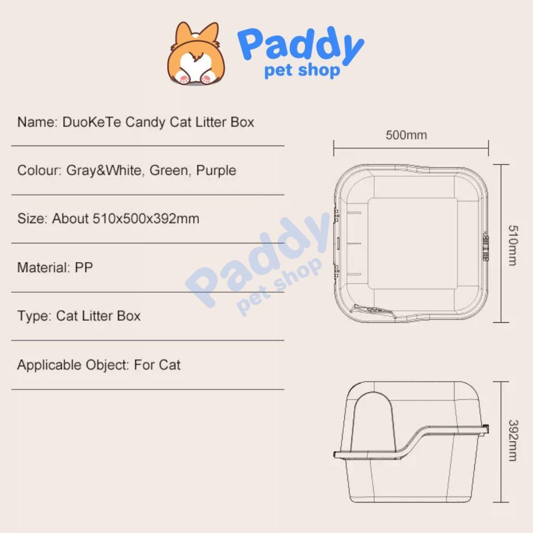 Nhà Vệ Sinh Mèo Pakeway KINGBOX Kín Mùi, Chống Rơi Vãi (Ship Hỏa Tốc HCM) - Paddy Pet Shop