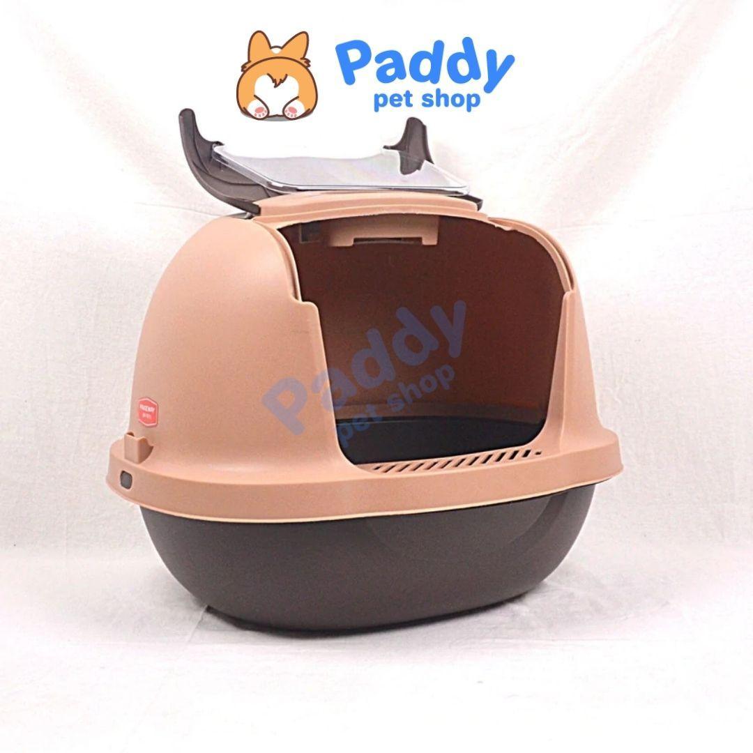 Nhà Vệ Sinh Mèo Pakeway OVAL Nắp Gập (Ship Hỏa Tốc HCM) - Paddy Pet Shop