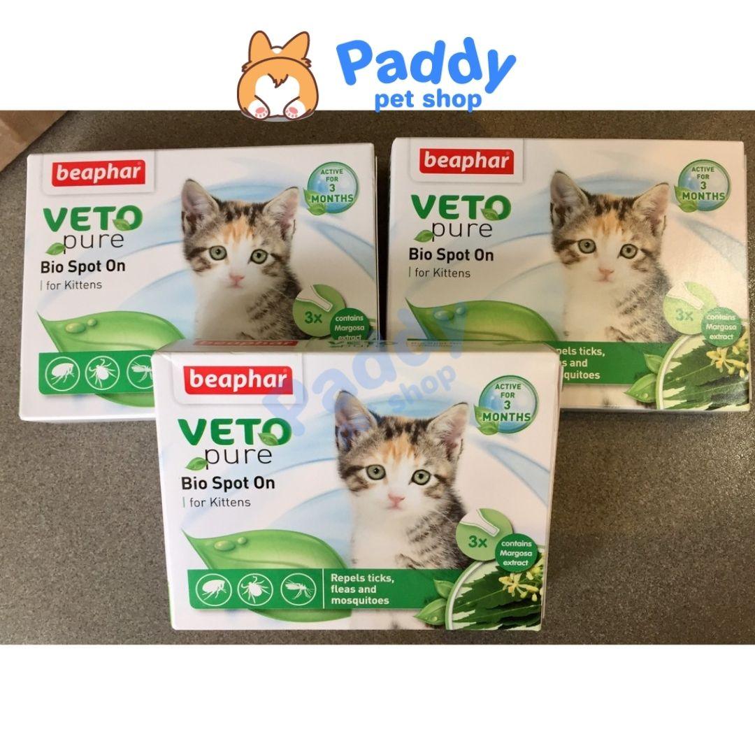 Nhỏ Gáy Ngừa Ve Rận Mèo Beaphar Veto Spot On (Hộp 3 tuýp) - Paddy Pet Shop