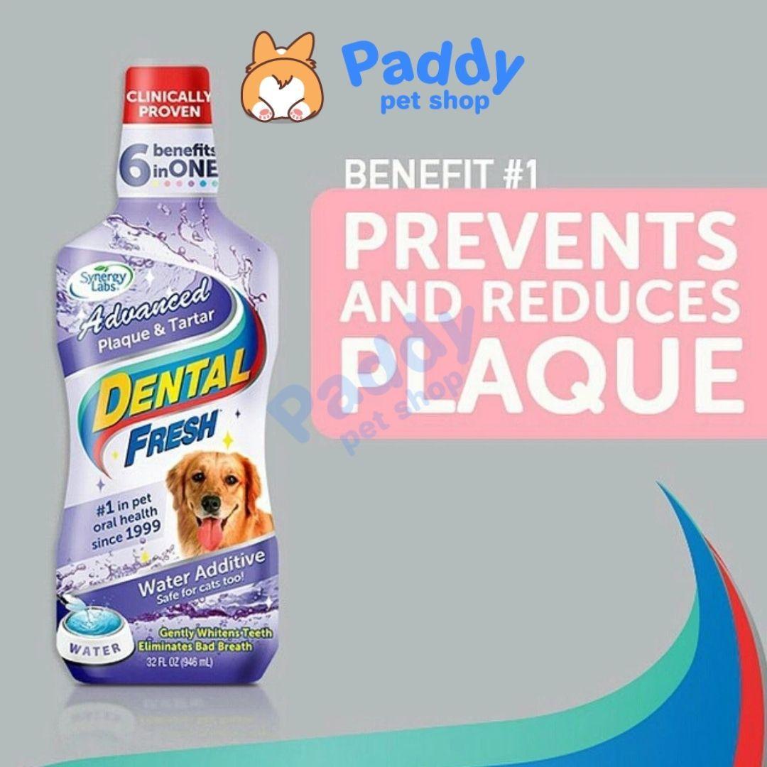 Nước Uống Dental Fresh Thơm Miệng Giảm Mảng Bám Cho Chó 237ml - Paddy Pet Shop