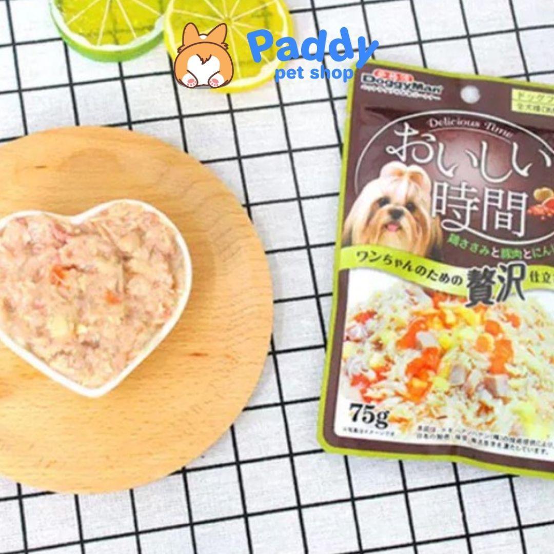 Pate Cho Chó DoggyMan Thịt Gà & Rau Củ Tươi 70g - Paddy Pet Shop