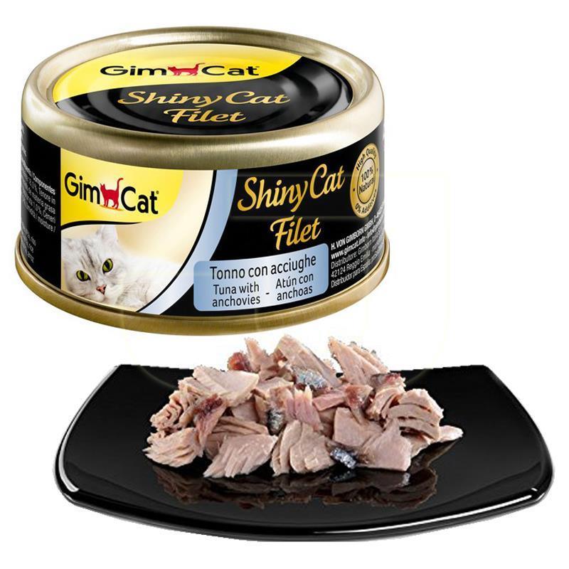 Pate GimCat Shiny Cat Filet Cho Mèo Mọi Lứa Tuổi (Lon 70g) - Paddy Pet Shop