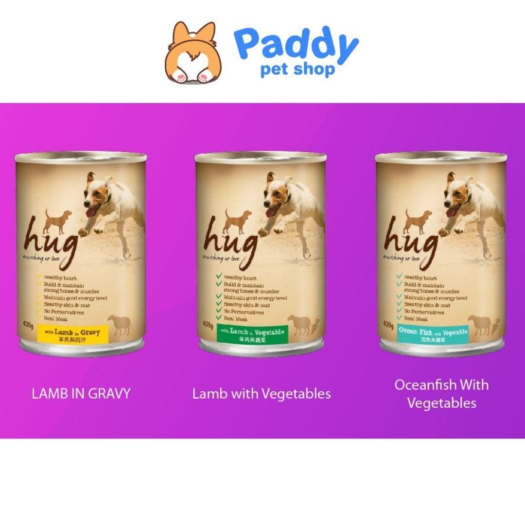 Pate Cho Chó Mọi Lứa Tuổi Hug Nhiều Vị (Lon 400g) - Paddy Pet Shop