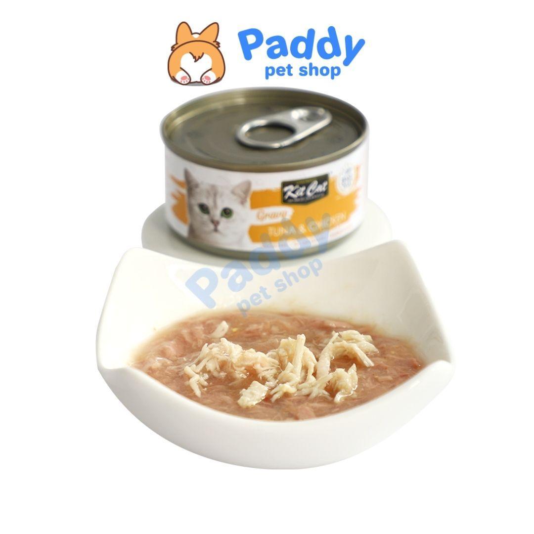 Pate Kit Cat GRAVY Cho Mèo Mọi Lứa Tuổi (Lon 70g) - Paddy Pet Shop