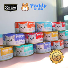 Pate Mèo Kit Cat Sữa Dê Bổ Sung Canxi (Lon 85g) - Paddy Pet Shop