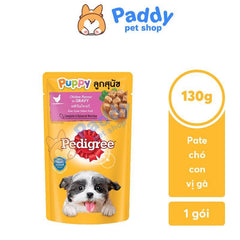 Pate Gói Cho Chó Con Pedigree Vị Gà Nấu Sốt 130g - Paddy Pet Shop