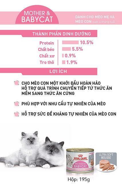 Pate Mèo Mẹ & Mèo Con Royal Canin Mother & Babycat (Lon 195g) - Paddy Pet Shop