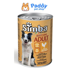 Pate Simba Adult Cho Chó Trưởng Thành Vị Gà & Gà Tây (Lon 415g) - Paddy Pet Shop