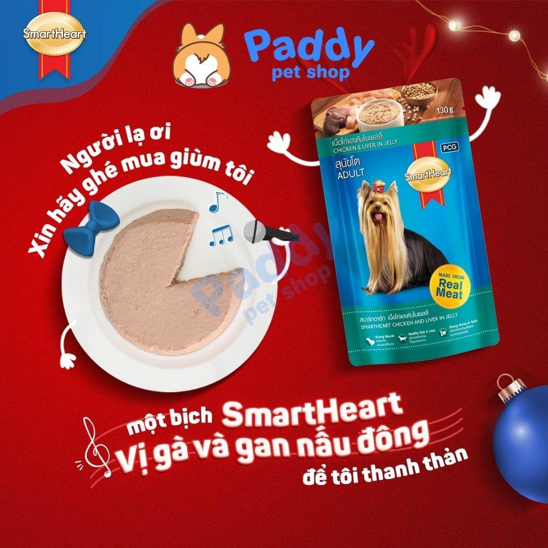 Pate Cho Chó Trưởng Thành SmartHeart Adult (130g) - Paddy Pet Shop
