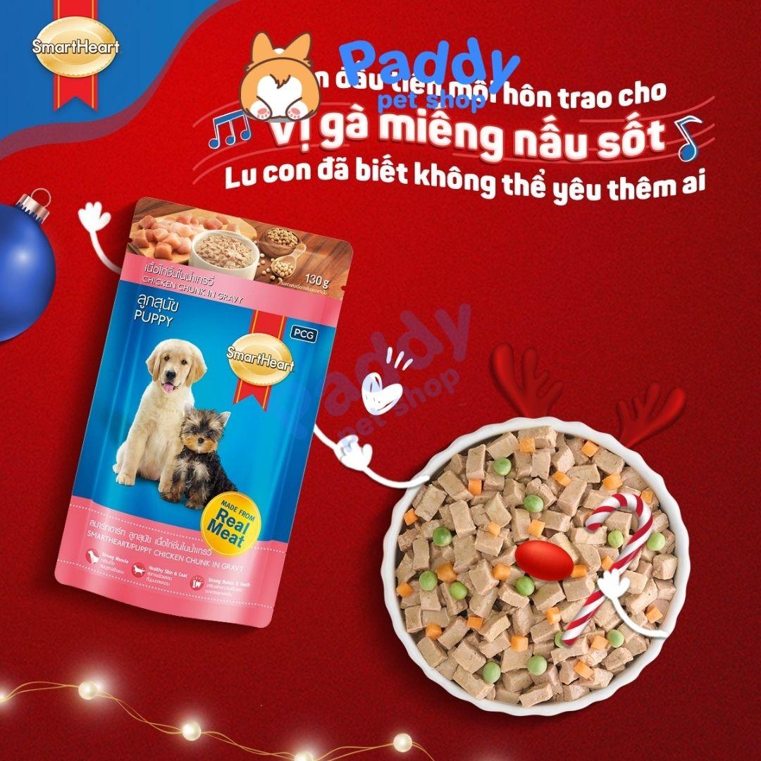 Pate Cho Chó Con SmartHeart Puppy Vị Gà (130g) - Paddy Pet Shop