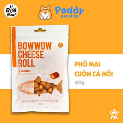 Bánh Thưởng Cho Chó Phô Mai Cuộn Thịt Bowwow Cheese Roll 120g - Paddy Pet Shop