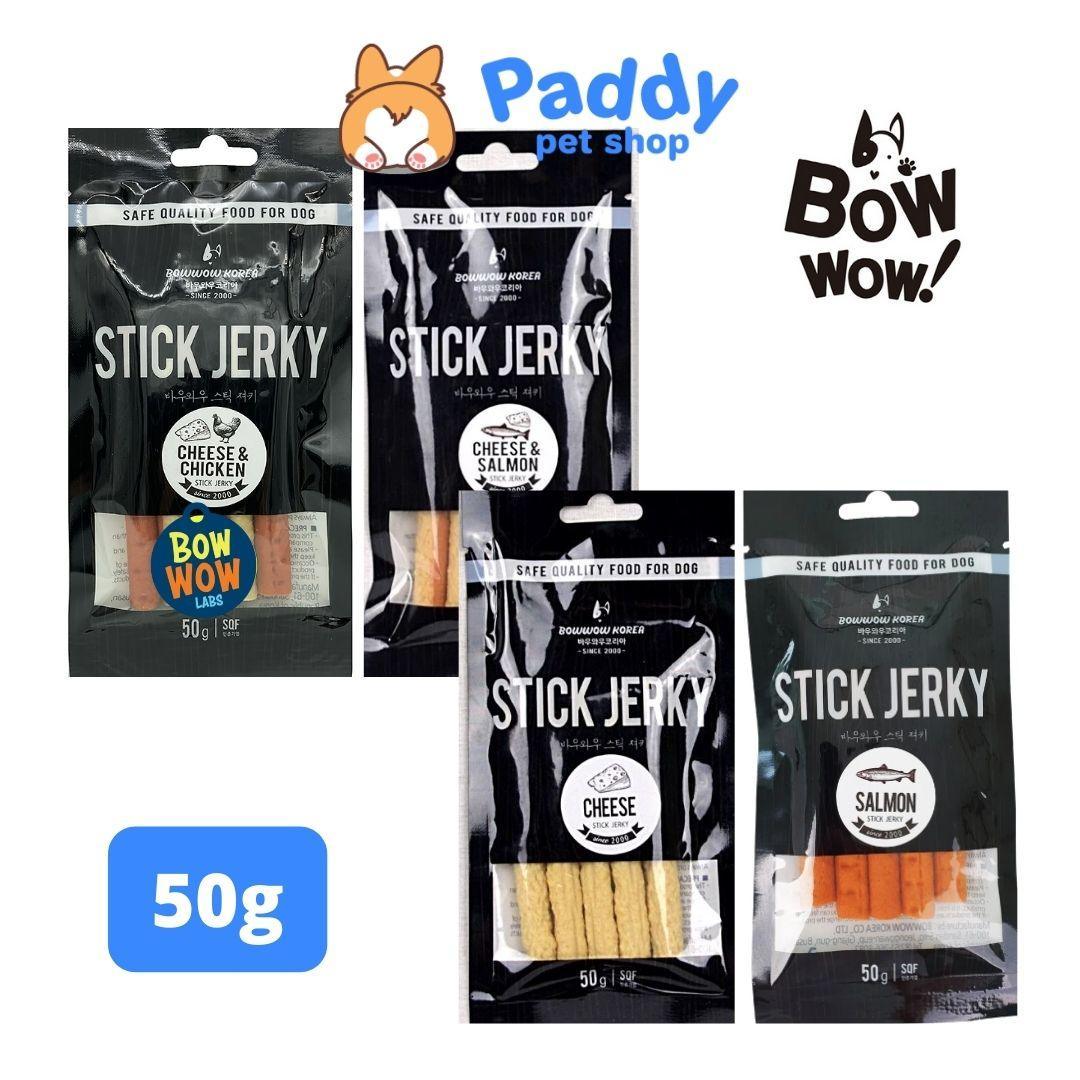 Snack Cho Chó Que Jerky BowWow 50g - Paddy Pet Shop