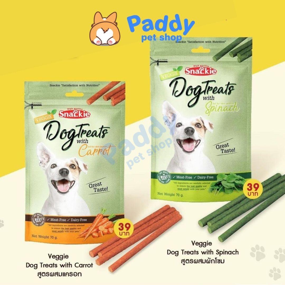 Snack Cho Chó Que Jerky Thịt Rau Củ Snackie 70g - Paddy Pet Shop