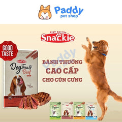 Snack Cho Chó Que Jerky Thịt Rau Củ Snackie 70g - Paddy Pet Shop