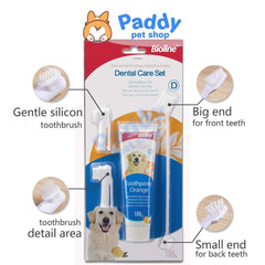 Set Kem Đánh Răng Cho Chó Kèm Bàn Chải Bioline - Paddy Pet Shop