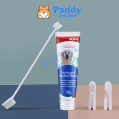 Set Kem Đánh Răng Cho Chó Kèm Bàn Chải Bioline - Paddy Pet Shop