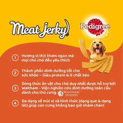 Snack Cho Chó Pedigree Meat Jerky Vị Bò Xông Khói 80g - Paddy Pet Shop