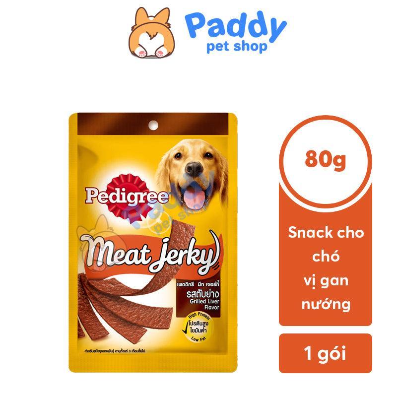 Snack Cho Chó Pedigree Meat Jerky Vị Gan Nướng 80g - Paddy Pet Shop