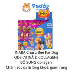 Snack Gà Mềm Chứa Sốt Cho Chó Inaba Churu Bee & Churutto (Thái Lan) - Paddy Pet Shop