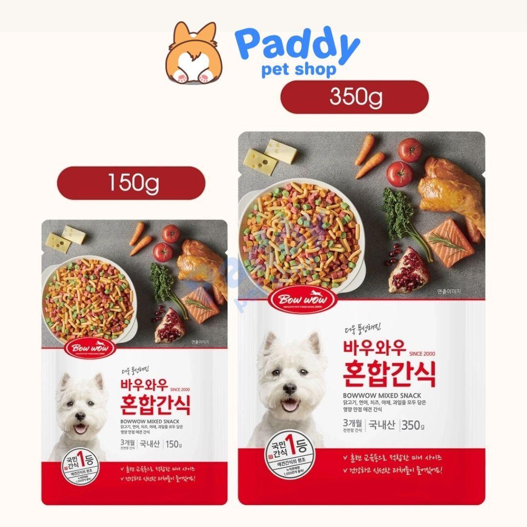 Bánh Thưởng Cho Chó Hỗn Hợp BowWow Mixed Snack - Paddy Pet Shop