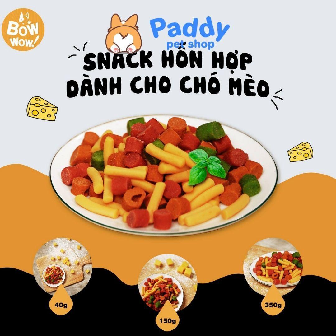 Bánh Thưởng Cho Chó Hỗn Hợp BowWow Mixed Snack - Paddy Pet Shop