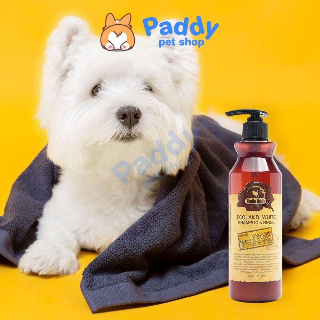 Sữa Tắm Hữu Cơ Cho Chó Lông Trắng Budle Ecoland White 500g - Paddy Pet Shop