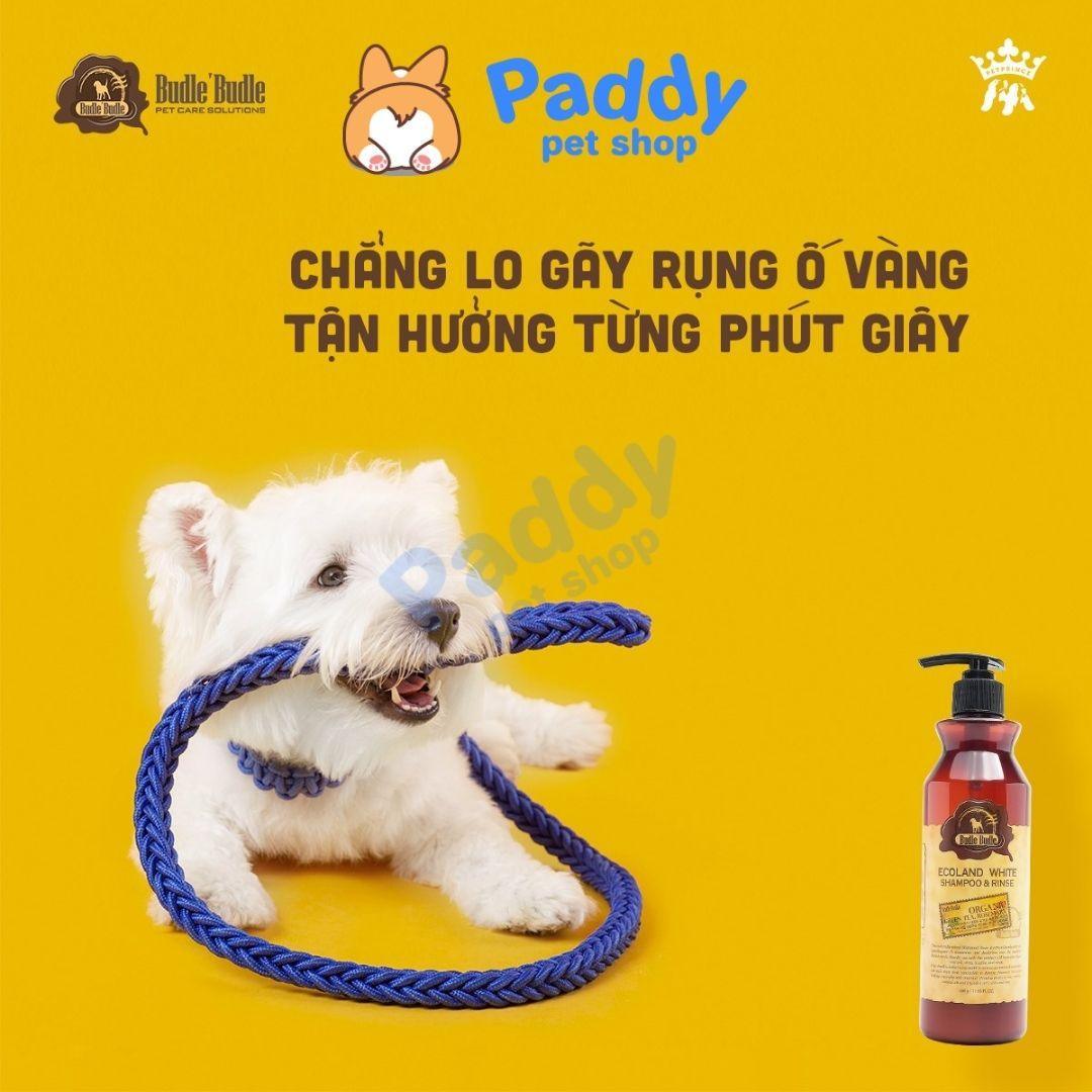 Sữa Tắm Hữu Cơ Cho Chó Lông Trắng Budle Ecoland White 500g - Paddy Pet Shop