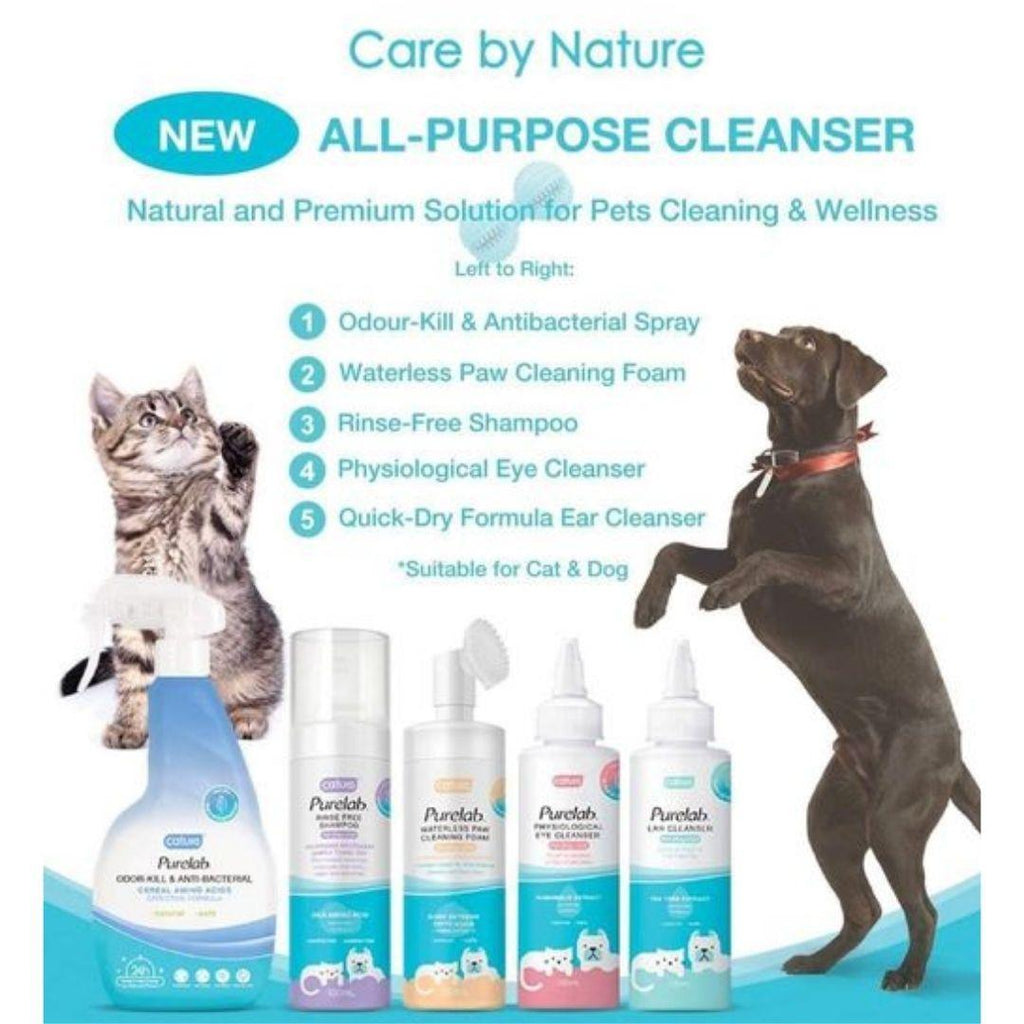 Sữa Tắm Khô Chó Mèo Cature Purelab Rinse Free 150ml Paddy Pet Shop