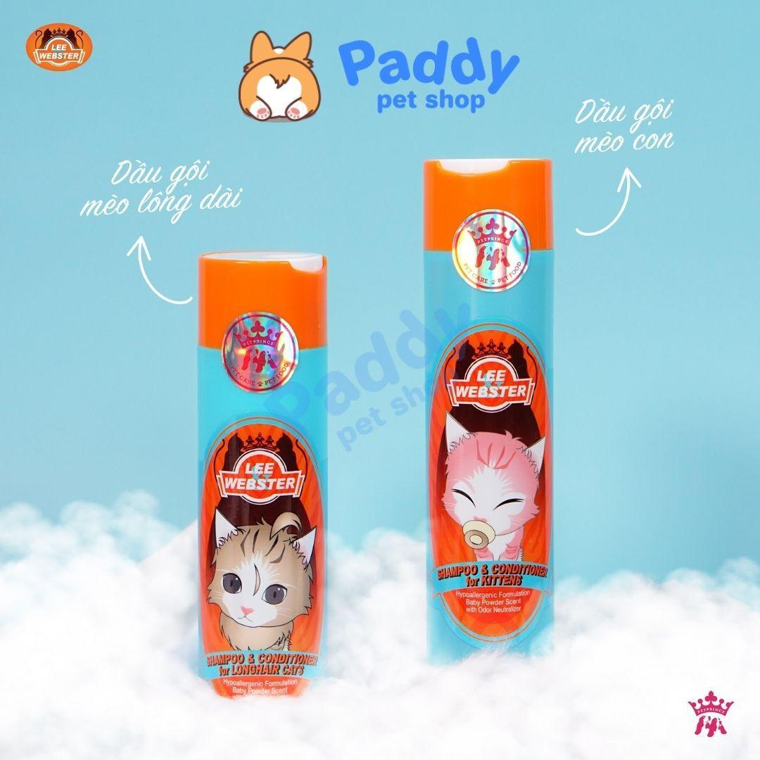 Sữa Tắm Cho Mèo Gội & Xả Lee & Webster 280g - Paddy Pet Shop