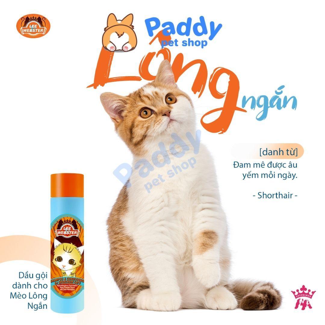 Sữa Tắm Cho Mèo Gội & Xả Lee & Webster 280g - Paddy Pet Shop