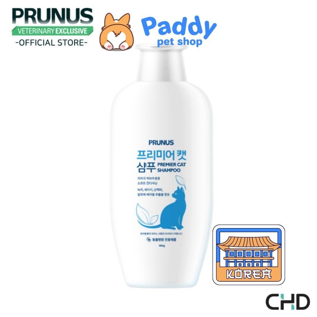 Sữa Tắm Mèo Cao Cấp Prunus Premier Cat 400ml - Paddy Pet Shop