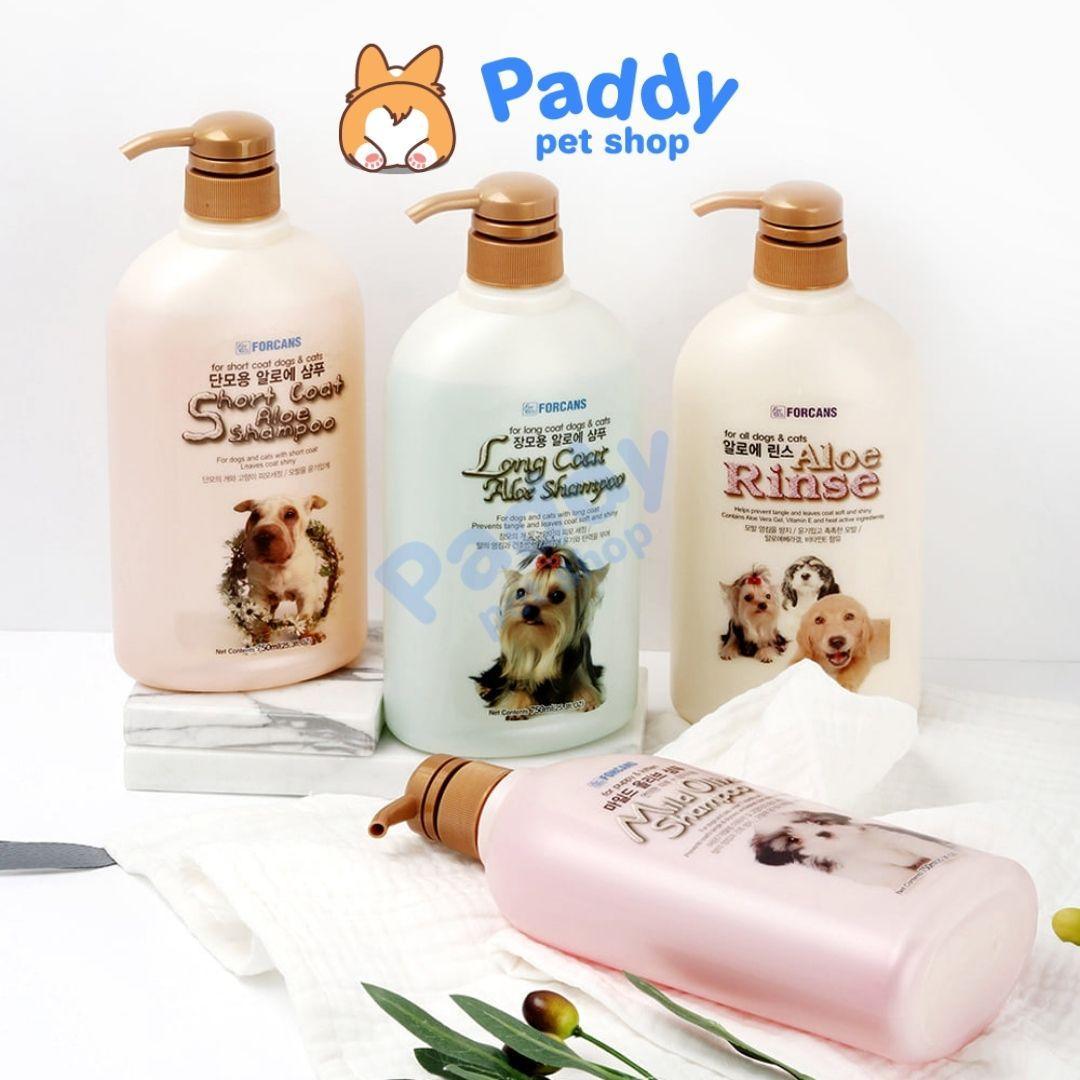Sữa Tắm Nha Đam Cho Chó Mèo Lông Dài Forcans Long Coat Aloe Shampoo 750ml - Paddy Pet Shop