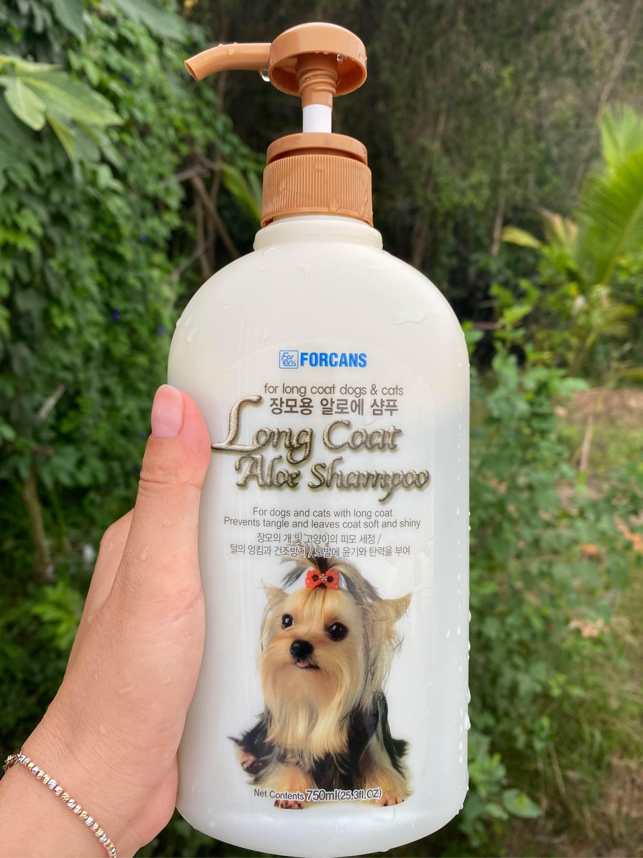 Sữa Tắm Nha Đam Cho Chó Mèo Lông Dài Forcans Long Coat Aloe Shampoo 750ml - Paddy Pet Shop