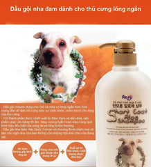 Sữa Tắm Nha Đam Cho Chó Mèo Lông Ngắn Forcans Short Coat Aloe Shampoo 750ml - Paddy Pet Shop